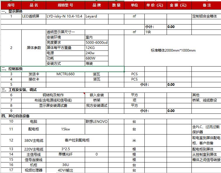 广场透明LED幕墙屏价格报价一览表